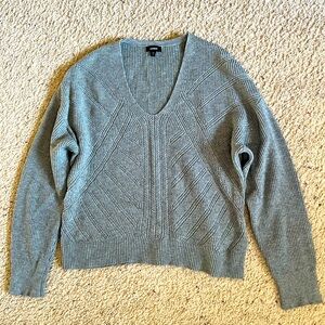 Express Crop Gray Sweater